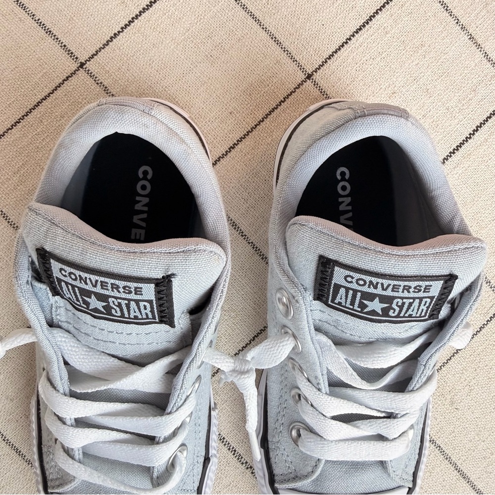 Converse Chuck Taylor All Star Pull On Laces Kids Gray Sneakers 13 NWT - Picture 4 of 8